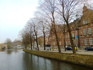 Winter visibility in Amsterdam