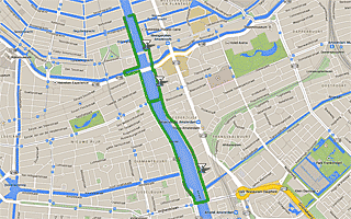 Thumbnail map for Amstel River along the Weesperzijde Walk