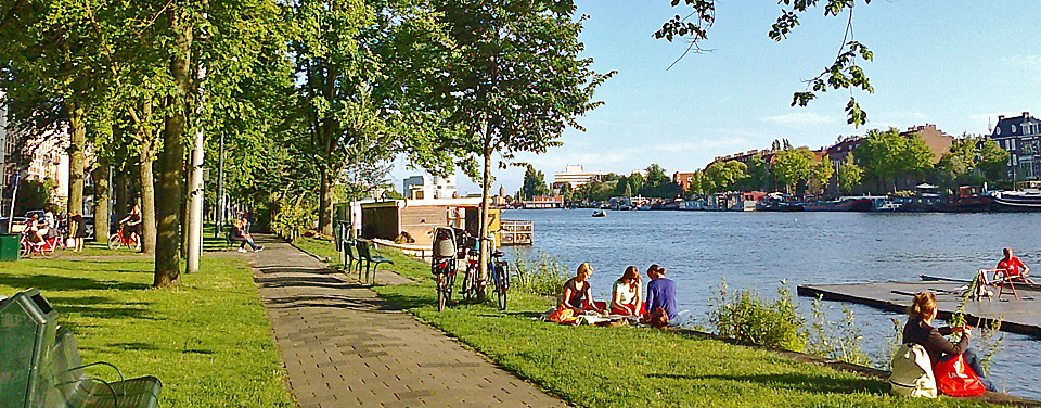 Amstel River in Amsterdam