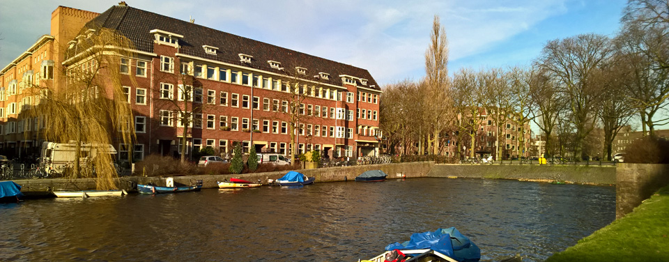 Olympic Stadium Walk, Afroditekade near Pieter Lastmankade in Amsterdam