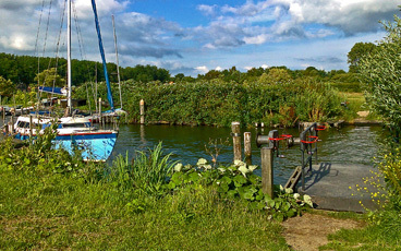 self-service pontoon ferry  on your walk in Amsterdam Noord